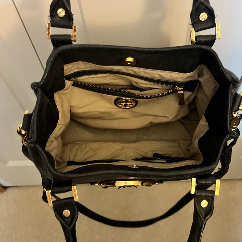 Tory Burch Black Tote with Shoulder Strap